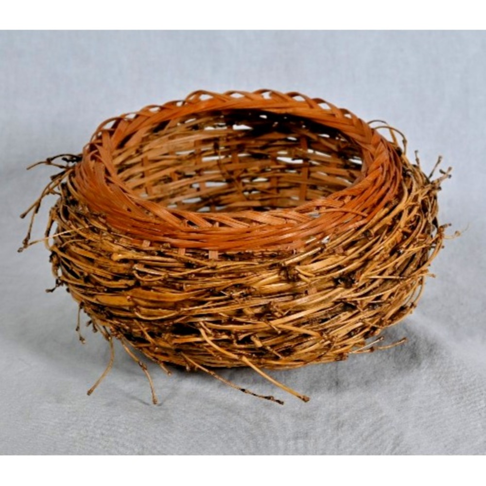 Vintage Birds Nest Basket Medium Decorative Nature Basket 6-1/2"